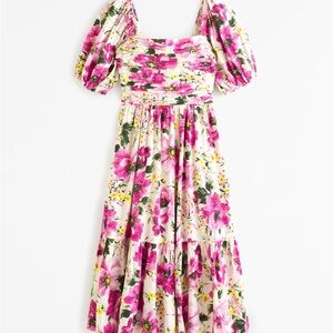 Abercrombie & Fitch Emerson Puff Sleeve Dress